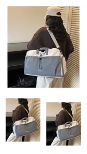 Sac de voyage léger et grand capacité, sac à bandoulière sport idéal pour les femmes.