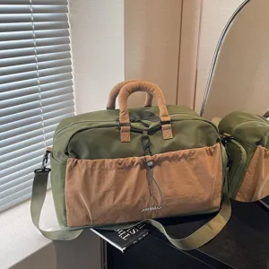Grand Sac De Voyage Duffel Léger Extensible Sac De Bagage Séparation Sec Humide Sac À Main De Sport Pour Femmes