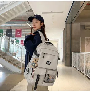 Large capacity casual backpack for students, lightweight daily commuter school bag style