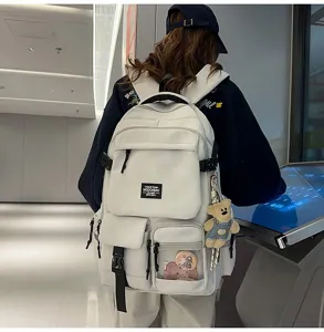 Large capacity casual backpack with multi pockets and stylish design for daily commute.