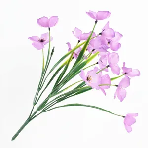 Realistische lila künstliche Veilchenblumen für Hochzeiten und Heimdekorationen