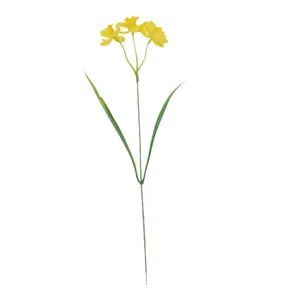 Stelo di fiore di narciso artificiale pianta finta gialla floreale matrimonio decoro