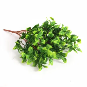 Pianta di plastica artificiale foglie di felce verde finto fogliame decorazione casa
