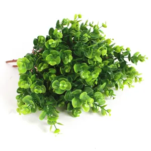 Artificial eucalyptus leaves green plant branch fake foliage home wedding party decor