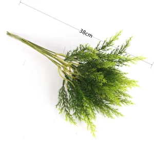 Ramas de Agujas de Pino Artificiales Plantas Verdes Falsas Decoración Boda Navidad