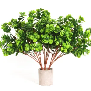 Kunstplant in pot kunstmatige groene bladeren huisdecoratie tafelblad planten leuk mooi