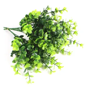 Realistic artificial eucalyptus bundle for indoor home decor and flower arrangement.