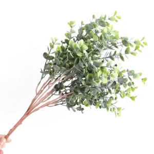 Realistic artificial eucalyptus bouquet for home indoor decoration and flower arrangement