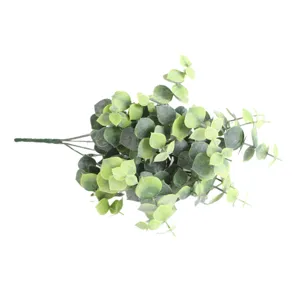 Realistic artificial eucalyptus bunch with green money leaves for indoor home decor