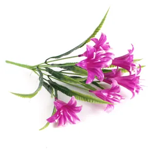 Bouquet de fleurs artificielles fausses plantes gloire du matin déco jardin détail