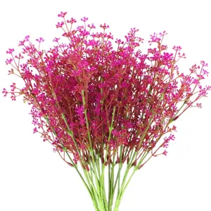 Leuchtend magentafarbene künstliche Schleierkrautblumen für Hochzeit Dekorationen