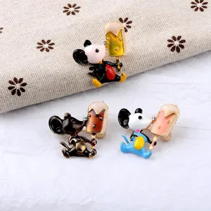 Süße Cartoon-Maus-Broschen mit bunten Eis am Stiel, kreative Emaille-Anstecknadeln