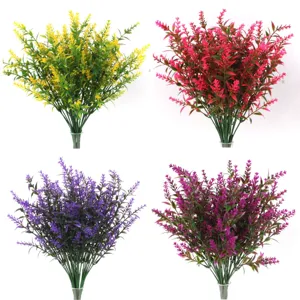 Bouquet De Lavande Artificielle En Herbe De Queue De Renard Pour Mariage Maison Bureau Décoration Table Fleurs En Plastique