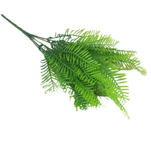 Realistic artificial Persian grass fern bundle for wall and indoor green decoration