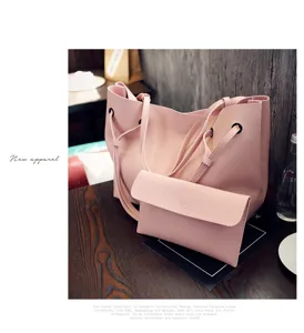 Rosa Litschi Muster Shopper Tasche und Geldbörse Set, stilvolle lässige Damentasche.