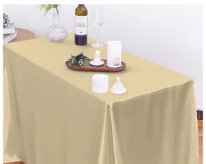Mantel cuadrado de saten solido boda fiesta banquete restaurante decoracion de mesa