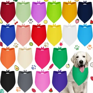 Fashion Pet Dog Triangular Scarf Cute Puppy Bibs Polyester Printed Pet Saliva Towel Daily Wear Pet Accessories