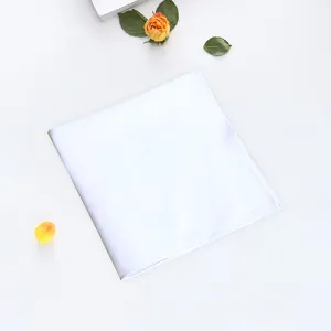 Puro cotone fazzoletto bianco tinta unita asciugamano quadrato per bambini studenti sudore