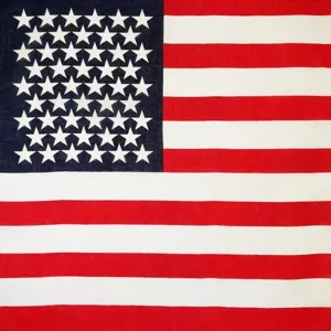 American Flag Bandana Pure Cotton Printed Square Scarf Multi Functional Headwrap For Cycling Independence Day Outdoor Unisex