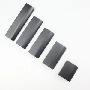 Modern matte black aluminum alloy hidden cabinet pulls for drawers in various lengths