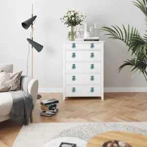 Schattige keramische konijn meubelknop handgrepen voor kinderkamer lade kast hardware