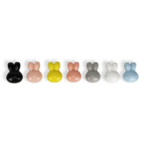 Leuke keramische konijn kastknopen, enkele gat kinderkamer lade handgrepen set.