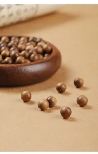 Natural sandalwood loose beads for handmade DIY jewelry making and meditation bracelets