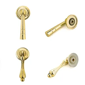 Nordic Gold Cabinet Handle Plastic Single Hole Furniture Pull For Wardrobe Drawer Dresser Cupboard Kitchen Pull Handle