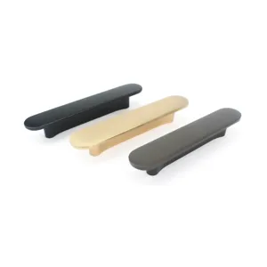 Moderne minimalistische zinklegering kastgrepen in de kleuren zwart, goud en grijs