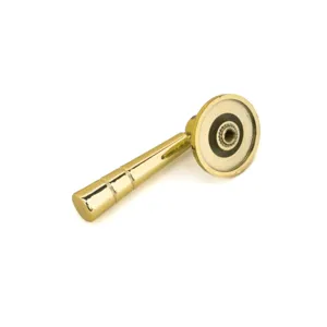 Modern gold plastic single hole handle for cabinets and drawers