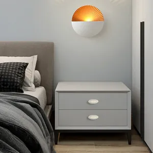 Poignée de meuble en céramique blanche croissant tiroir quincaillerie moderne pour porte d'armoire.