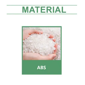 Close-up detail of ABS plastic material showing raw particles for the eyelash curler.