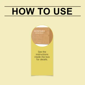 Gedetailleerde gebruiksinstructie voor de mysterie beauty blind box met 12 items