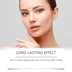 Detail view of 2-in-1 face highlighter and contour stick for natural brightening and makeup.