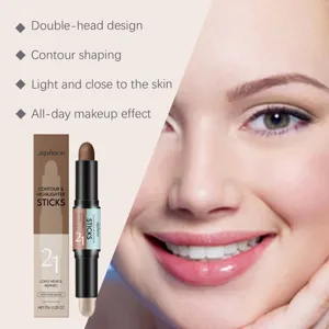 ZEPHOCO dual-ended contour and highlighter stick for natural sculpted makeup look.