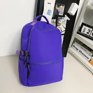 Casual μοβ σακίδιο πλάτης για laptop, μεγάλη τσάντα ταξιδιού και σχολείου για φοιτητές.