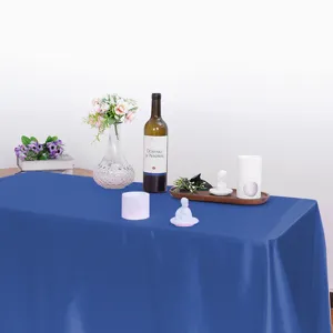 Mantel cuadrado de satin para banquete de boda y decoracion de mesa de restaurante.
