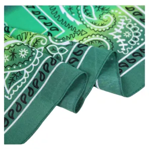 Bandana de cachemira verde multiusos para montar al aire libre, ciclismo y moda