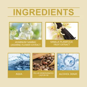 Natural botanical fragrance ingredient detail showcasing floral and natural extracts for perfume.
