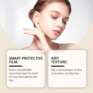 Poudre fixatrice HOYGI à texture légère et film protecteur intelligent pour maquillage.