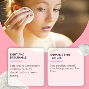 Lightweight setting powder makeup smooths skin hides pores breathable natural finish 1pc