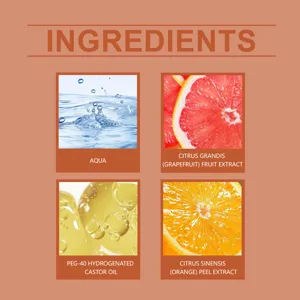 Detailed graphic showing citrus and orange peel extract ingredients for rollerball perfume