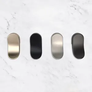 Tirador de Mueble Moderno Minimalista de Aleación de Zinc para Armario Cajón Guardarropa Hardware Tirador en Arco de un Solo Agujero