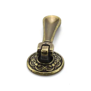Vintage antique bronze zinc alloy pendant pull handle for cabinets and drawers hardware