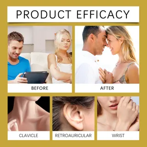 Perfume application guide showing clavicle, wrist, and retroauricular spots