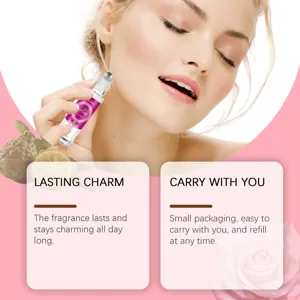 Damen Roll-on Parfüm tragbarer langanhaltender Duft natürlicher frischer eleganter Rosenduft