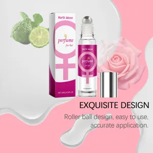 North Moon Roll-on Parfüm für Damen, langanhaltender Rosenduft mit frischer Bergamotte.
