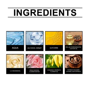 Detailed infographic showing natural ingredients and extracts in our premium men cologne.