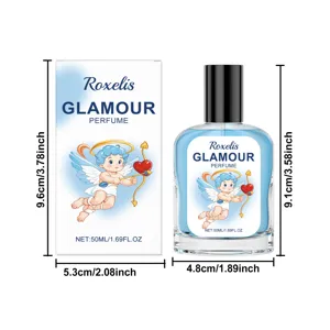 Set ανδρικό μπουκάλι αρώματος 50ml και κουτί συσκευασίας με κομψό σχεδιασμό.