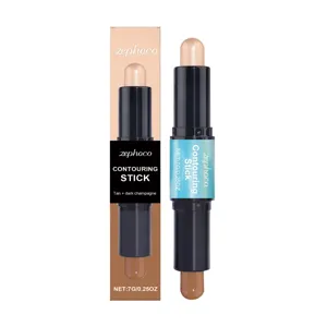 ZEPHOCO double-ended contouring and highlighting stick, dual-color face makeup stick for definition.